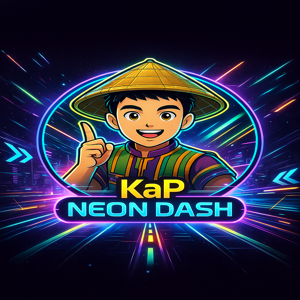 KaP Neon Dash logo